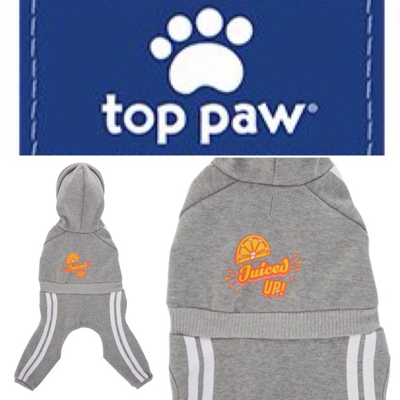 Top Paw Other - 🆕🐶 JUICED UP Hooded Sweat Suit DOG Apparel SMALL
